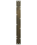 Adjustable V Shaped Dining Table Legs Set in powder coated steel, 80 cm tall, showing bolt holes for assembly, part of 2 pack set.