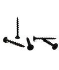 Heavy Duty No Sweat Number 6 By 1 Inch Drywall And Wood Screws Featuring Coarse Threading And Flat Truss Head with black phosphate finish.