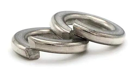 Half Inch Split Lock Washers Heavy Duty Rock Solid Groove Built To Keep Everything Tight Against Kickback Vibration Top Shelf Industrial Hardware Bulk Pack 250 Pieces, stainless steel design.