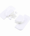 Kid Proof Fridge Lock 2 Pack Durable Plastic Door Latches for Refrigerator and Freezer Easy Install Child Safety Locks