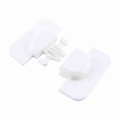 Kid Proof Fridge Lock 2 Pack Durable Plastic Door Latches for Refrigerator and Freezer Easy Install Child Safety Locks