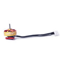 Boss Level Gts V3 0802 1S Brushless Motors For Tiny Whoop And Cinewhoop Drones Gold 27000kv motor side view with wires.
