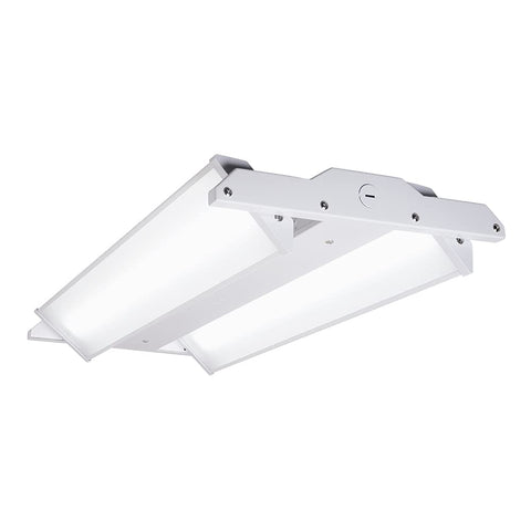 Low Profile LED High Bay Light 23000 Lumens 5000K Dimmable 166 Watt Equivalent, close-up of rotatable light engines