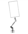 HARDK inspection mirror with magnetic base, 3.5 x 2 in rectangular mirror on swiveling arm