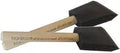 Two 3 Inch Black Foam Disposable Brushes for Paint Stain and Varnish High Density Poly Foam Applicator for Small Areas, Pro Grade, Side View