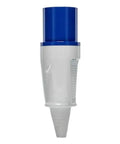 Premium 60 Amp Pin And Sleeve Plug 250 Volts 230 Volts Single Phase Dual Pole with blue housing and screw terminal design.