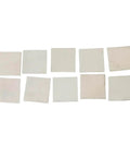 Mica Insulation Sheets Pack Of 100 For DIY Experiments, transparent thin lightweight thermal conductor, 10 square sheets shown