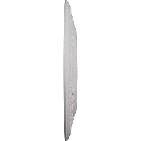 Profile view of Nestor Ceiling Medallion Outer Diameter Twenty Five Point Eight Seven Five Inches, Projection Two And A Quarter Inches