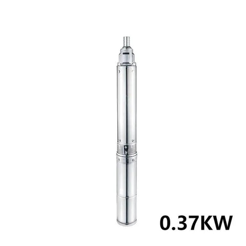 Heavy Lifting Electric Submersible Pump 220V For Deep Well Irrigation And Sump Tasks, stainless steel design, 0.37KW power output.