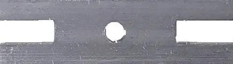 Universal Bathtub Drain Overflow Face Plate Single Hole With A Dang Good Two To One Screw Adapter Straight Up Chrome Finish close-up showing mounting hole details
