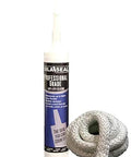 Door seal kit for Central Boiler outdoor wood furnace; includes SilaSeal silicone sealant tube and braided rope gasket
