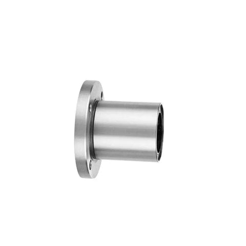 Top Notch LMF80UU Round Flange Linear Bearing Steel Build 80Mm By 120Mm By 140Mm side view showcasing the compact steel design.