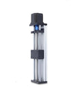 Beefed Up High Precision Ball Screw Linear Guide Table With 100mm Stroke And 4 Inch Travel Motorized CNC Linear Stage Vertical View