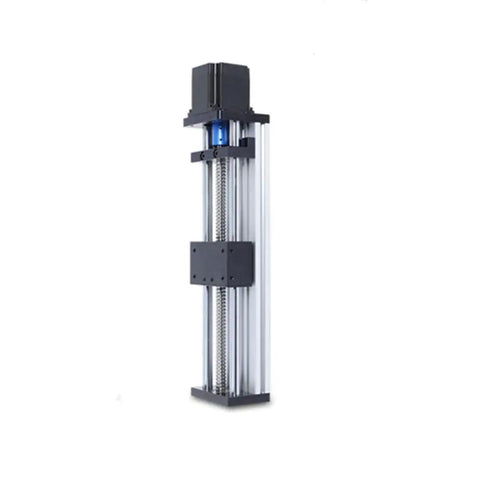 Beefed Up High Precision Ball Screw Linear Guide Table With 100mm Stroke And 4 Inch Travel Motorized CNC Linear Stage Vertical View