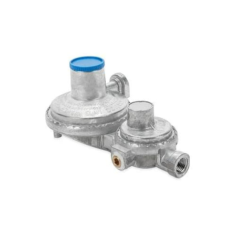 RV two-stage propane regulator for smooth gas flow with easy Camco compatibility.
