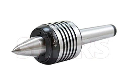 3MT Long Nose Live Center For Lathe CNC With Triple Bearing 60 Degree Point High Precision 0.0002 TIR close-up view