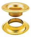 Brass Sheet Metal Grommet And Neck Washer Set Size Zero Heavy Duty Durable One Quarter Inch Hole With 0.545 Inch Flange
