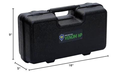 Carrying case for Mini-Ductor Venom HP handheld induction heater, black, 16 x 9 x 5 in.