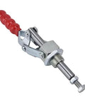Heavy Duty Quick Release Toggle Clamp With 701Lb Holding Capacity, metal and plastic materials, side view for woodworking projects