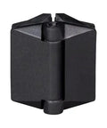 Matte Black Glass To Glass Soft Close Gate Hinges Quick Adjust Ratchet Mechanism showing sturdy construction and secure fit.