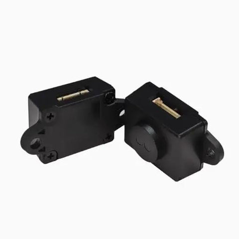 Ultra Lightweight ToF Lidar Sensor Scanner With 0-4m Range For Drones And Robots, dual modules, black casing, plug-and-play ports.