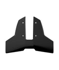 Classic Junior Hydrofoils For Small Boats 9.9 To 40 HP Outboard Stabilizer Fins Black Made In USA, top view showing bolt holes