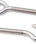 Six Piece Titanium Bolt Set Featuring Round Head Hex Drive Screws M6 X 17mm Premium Titanium Alloy Fasteners with opening hook