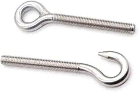 Six Piece Titanium Bolt Set Featuring Round Head Hex Drive Screws M6 X 17mm Premium Titanium Alloy Fasteners with opening hook