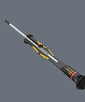 ESD Safe Kraftform Micro Slotted Screwdriver With Anti Roll Handle, Swivel Cap, Black Point Tip for precise slotted screws.