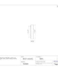 Diagram of Tapered Roller Bearing Inner Race Cone, Steel, 2.8750 Inch Inner Diameter, 1.188 Inch Cone Width, side view