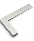 OMEX machinist steel square, 12-inch hardened steel L-square with 90-degree angle (front view)