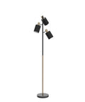 Lexie 67 Inch Floor Lamp With 3 Pivoting Heads In Matte White Finish And Antique Brass Accents Modern Glam Vibe Ambient Lighting