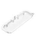 Ultra Durable Whirlpool Dryer Door Handle Replacement Fits W10861225 AP5999398 PS11731583 W10714516 Five And Three Quarters Inch By Two Inch Easy Install No Hassle Fix 1 Year Warranty, white handle front view