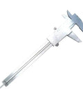 Alloy Scale 150MM Vernier Caliper featuring a silver alloy body, designed for precise measurements and inspections.