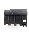 Front view of Bolt-On Mount BAB Industrial Miniature Circuit Breaker With Shunt Trip, 3-Pole, 50 Amp, 240 Volt AC, Quicklag Molded Case.