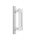 Heavy Duty 12 Inch Sliding Barn Door Handle Set In Brushed Nickel Flush Pull Handles For Interior Doors Durable Stainless Steel Construction Rust Resistant 2 Piece Kit Easy Install For Doors 1.375 To 1.75 Inch Thick
