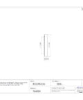 Technical drawing of Heavy Duty Tapered Roller Bearing Single Cup For Connecting To Cones, steel material, side view.