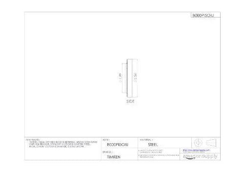 Technical drawing of Heavy Duty Tapered Roller Bearing Single Cup For Connecting To Cones, steel material, side view.