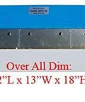 36 Inch Finger Brake Bender For Metal Pan Box With 20 Gauge Steel And 18 Gauge Aluminum Capacity front view