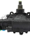 Remanufactured Power Steering Gear Rack Assembly Built Tough For Sweet Handling And Zero Drama Direct Bolt In Replacement For Domestic Cars Slick Install Guaranteed Longevity Part 5020137 side view showing detailed components.
