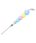 Premium Color Coded Scriber Needle For Sugar Craft And Cake Decorating Icing Pin with pastel beads and steel handle