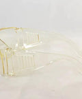 Heavy Duty Co2 Laser Safety Goggles With 10600nm Wavelength And Od5 Plus Optics featuring clear polycarbonate lenses, side view.