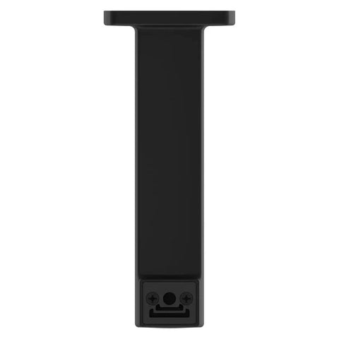 Matte Black Bath Tub Spout With One Half Inch Threaded Connection All Metal Construction Rounded Square Style Includes Copper Adapter