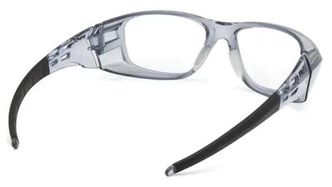 Emerge Plus Readers Safety Glasses 2.0 Clear Full Reader Lenses With All Day Comfort Rubber Nosepiece And Rubber Temple Tips