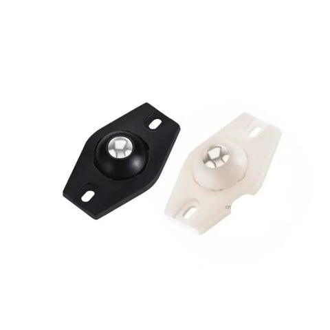 Heavy Duty Furniture Caster Wheels Set With Self Adhesive Stainless Steel Rollers for carts and benches, black and white