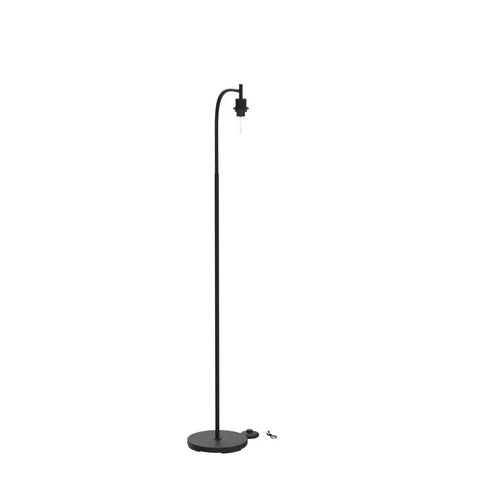Modern Industrial Floor Lamp With Glass Shade And Foot Switch 6W LED Included Delivers 800 Lumens Of Warm White 2700K For A Cozy Yet Bright Living Room Or Bedroom Easy Assembly And Durable Build, black metal and glass design