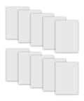 Sublimation Aluminum Blanks 8x12 Inches Matte White Sheets for Photo Customization and Heat Transfer Printing 0.22 Mm Thick 10 Piece Set