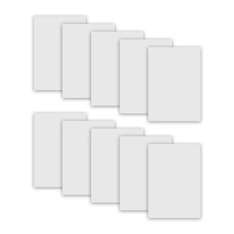 Sublimation Aluminum Blanks 8x12 Inches Matte White Sheets for Photo Customization and Heat Transfer Printing 0.22 Mm Thick 10 Piece Set