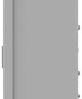 Side view of Gray Outdoor Circuit Breaker Enclosure For QO 70 To 200 Amp Weatherproof Electrical Box with smooth gray finish