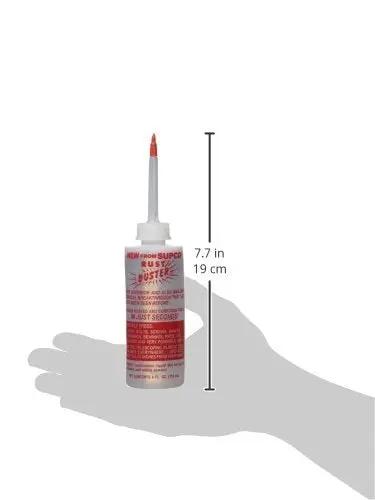 Rust Buster Liquid Penetrating Oil With Seven And A Quarter Inch Telescoping Spout loosens rusted screws nuts bolts and shafts